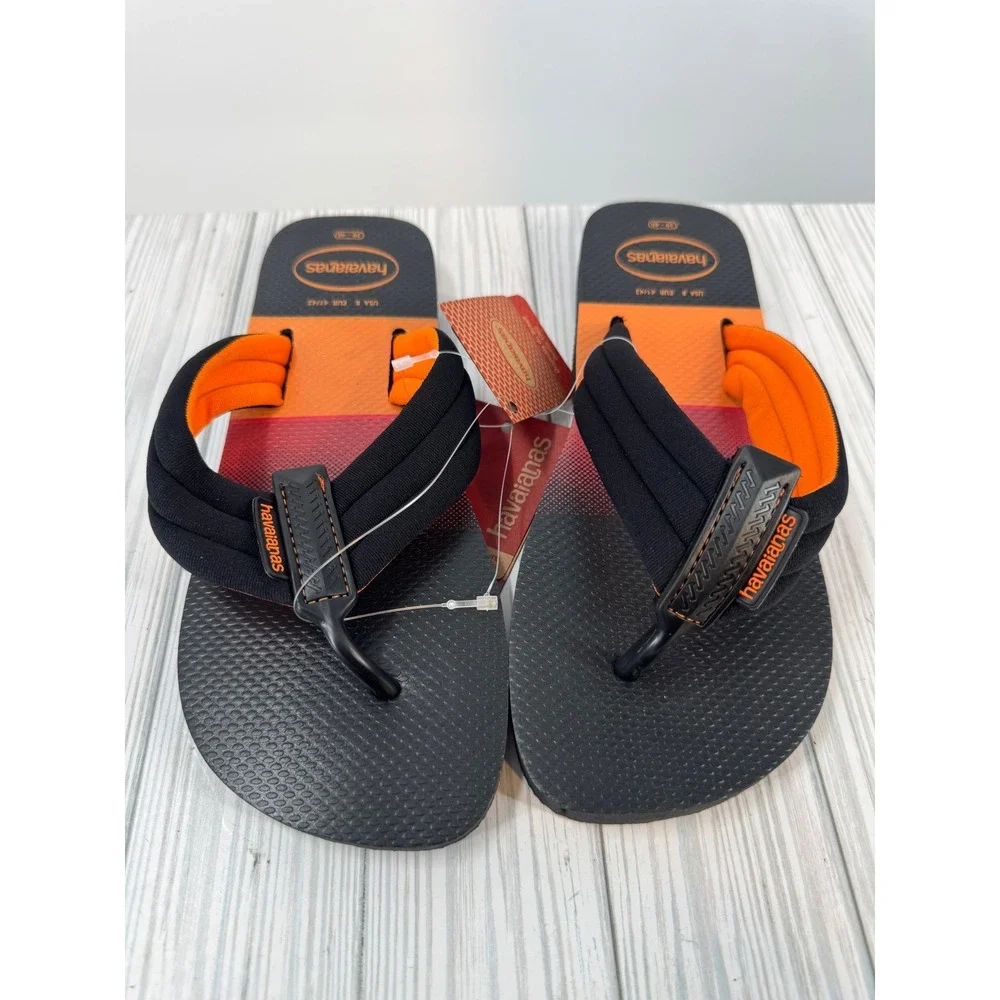 Havaianas Men's 8 Wmns 9/10 Urban Print Sandals Flip-Flop With Padded Straps New
